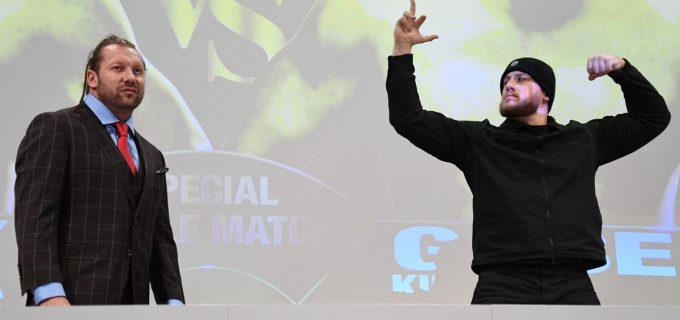 【新日本】前日会見でケニー・オメガがゲイブ・キッドと激しい舌戦を展開「俺こそが変化をもたらし、この会社を救った男」