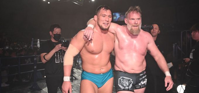 【新日本】ボルチンとエキジビションマッチを行ったバーネットがエール「おまえをチャンピオンにしてやる」