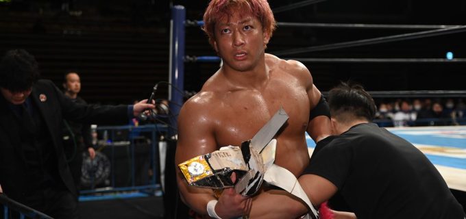 【新日本】オーカーンが手作りのベルトを引き裂くという暴挙に海野翔太が激怒「人の思いを踏みにじって、それでレスラーって言えんのか！ふざけんな、コノヤロー！」