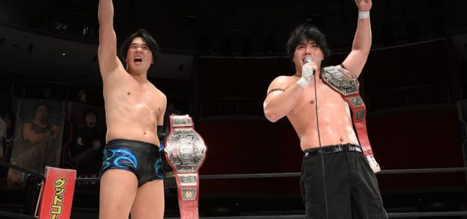 【DDT】MAO＆To-yが奮戦した夢虹＆須見和馬のフレッシュコンビを退け、KO-Dタッグ王座初V！「DDTのいい時代、俺たちが中心になってやろう！」