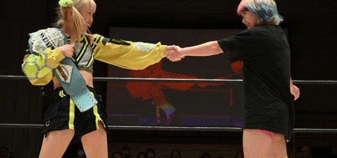 【東京女子】インター王者・鈴芽がジェイダ・ストーンを下して初防衛！”でじもん”タッグパートナー遠藤有栖が挑戦表明で3・16大田区決戦へ