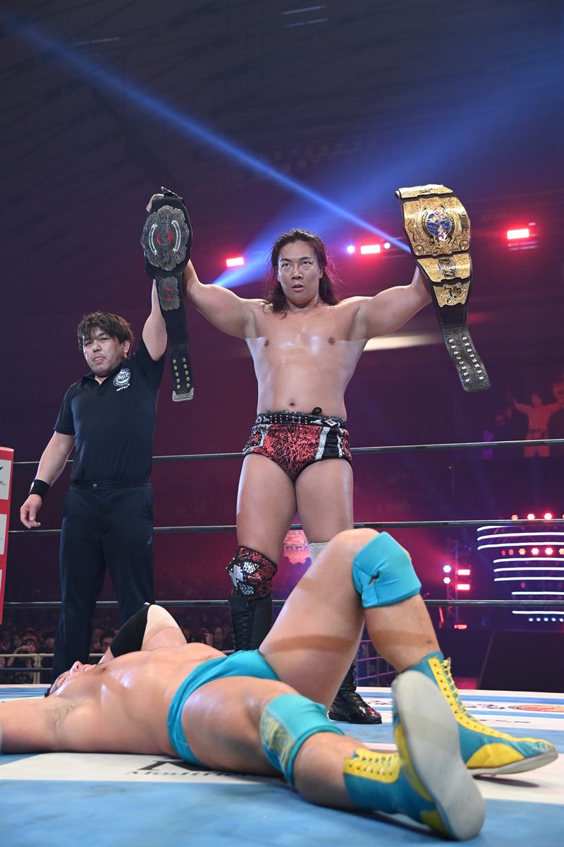 新日本】TAKESHITAがボルチンとの激闘制しNEVER王座V3！大岩陵平