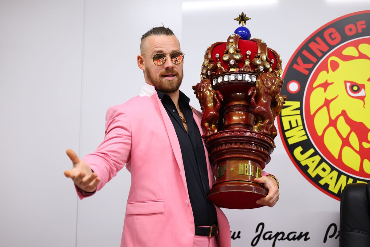 新日本】デビッド・フィンレーが初優勝会見で挑発 「後藤、お前の物語