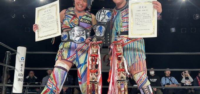 【OZアカデミー】加藤園子＆水波綾が王座死守！Magentaの挑戦退け初防衛成功＜3.30名古屋＞