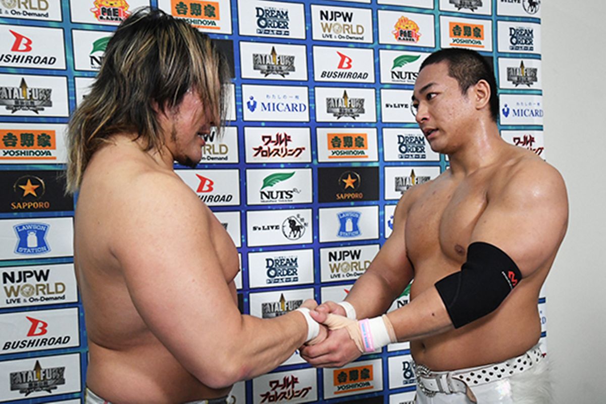 新日本】海野翔太が棚橋弘至との一騎打ちに勝利し「オレの選択肢