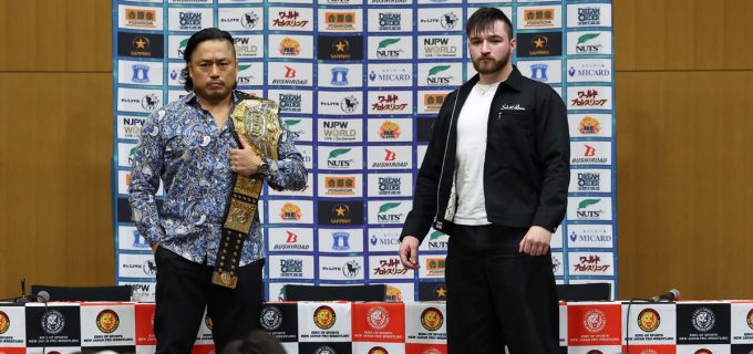 【新日本】5.4福岡、IWGP世界戦へ後藤とカラムが意気込み表明「後藤革命は2日後に終わる」