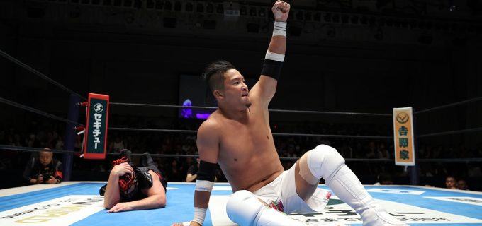 【新日本】KUSHIDAが執念の『BOSJ』初白星　進化したニンジャ・マックとの再戦制す！次戦の藤田晃生に対し「タップを奪うのみ、覚悟しとけよ」