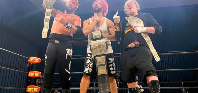 【大日本】「一騎当千～strong climb～2025」開幕戦　BAKAGAIJINがタッグ王座奪取