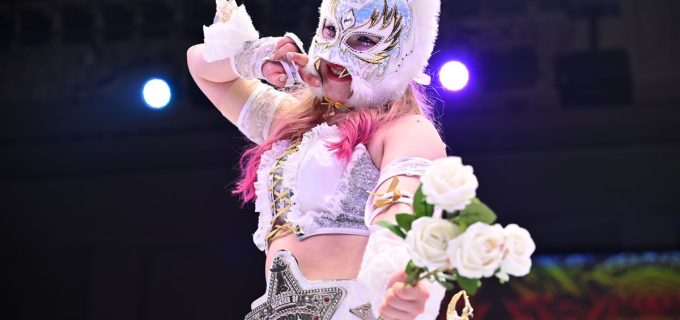 【スターダム】スターライト・キッドが身長差31cmのHANAKOを下しV4達成「小さい私の方が強かったな！」