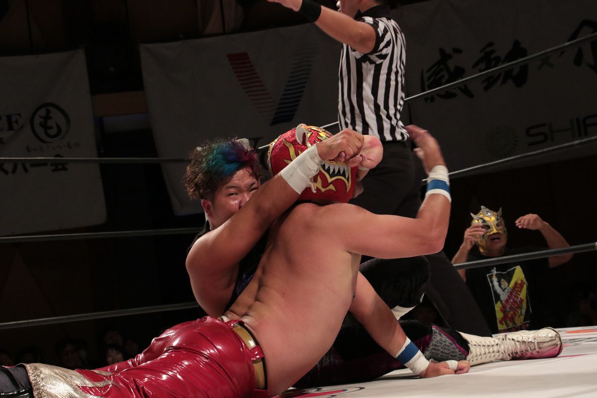 チャンピオンプロレス 第20代 AAAWタッグチャンピオン ⁡ #𝖲𝖤𝖭𝖩𝖮 #仙女 #ぎゅん