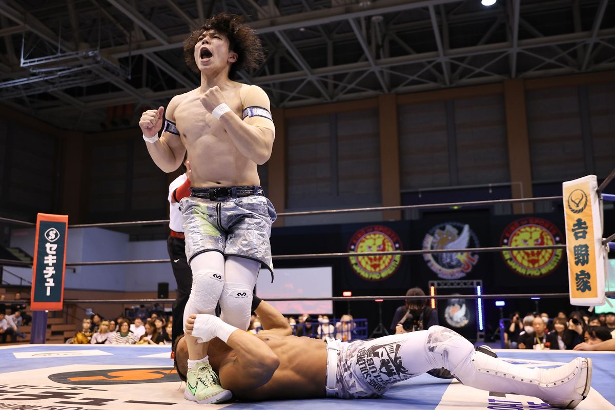 新日本】『BOSJ』YOHが石森との激闘制し決勝進出「藤田、テメー