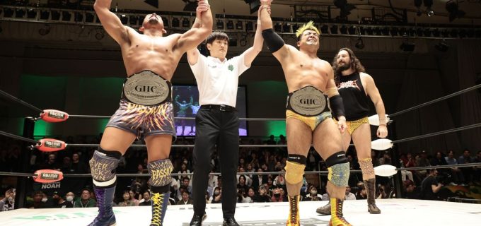 【ノア】征矢学＆稲葉大樹がウルケンタッグを撃破しGHCタッグ王座を初戴冠「体中からあふれてくる､この情熱を！ずっと出していくぞ！情熱だ！！」