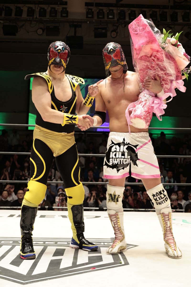 KENTA GHCジュニアヘビー級タッグベルト プロレスリング・ノア ノアを