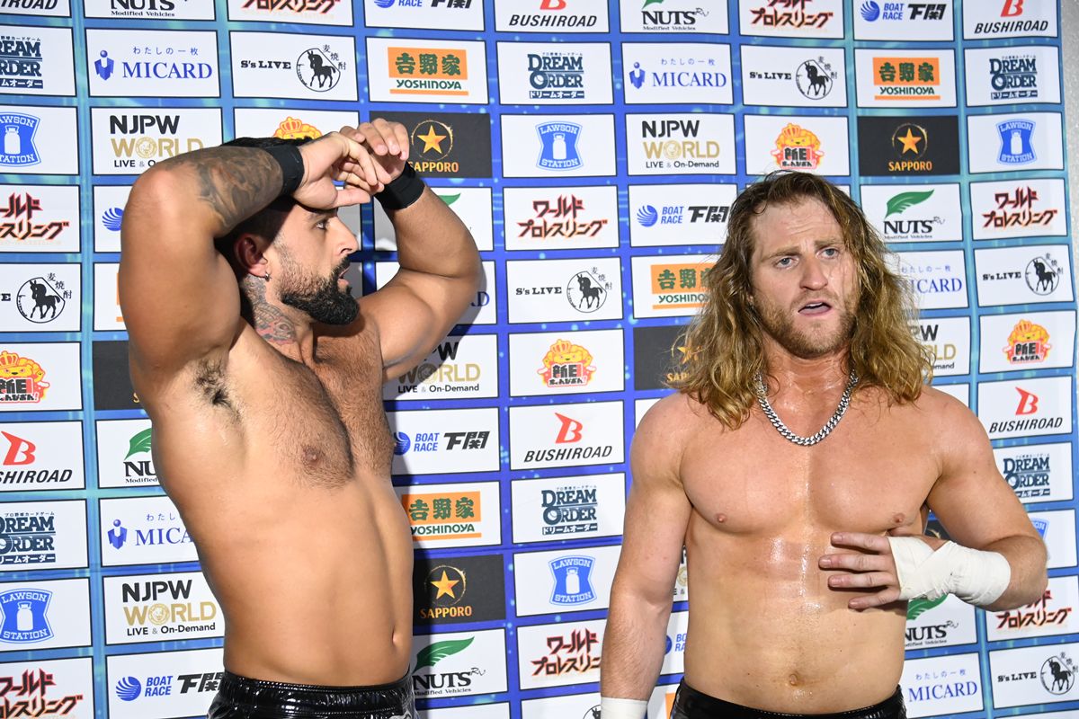 新日本プロレス　ドン・ファレ&チェーズ・オーエンズ バッドラック・ファレ＆チェーズ・オーエンズ Tシャツ