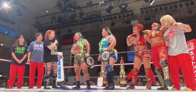 【仙女】“チーム200キロ”橋本＆優宇が新タッグ王者に！葉月がDASH・チサコとのハードコアマッチを制す！