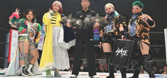 【スターダム】「H.A.T.E.」刀羅ナツコ＆琉悪夏が飯田沙耶＆羽南を力でねじ伏せゴッデス王座戴冠！「これは終わりじゃないんだ。始まりなんだよ！」