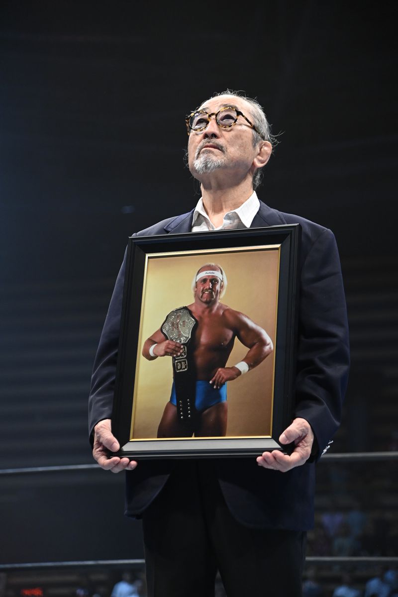 新日本】“超人”ハルク・ホーガンさんを追悼 G1大田区大会で10カウント