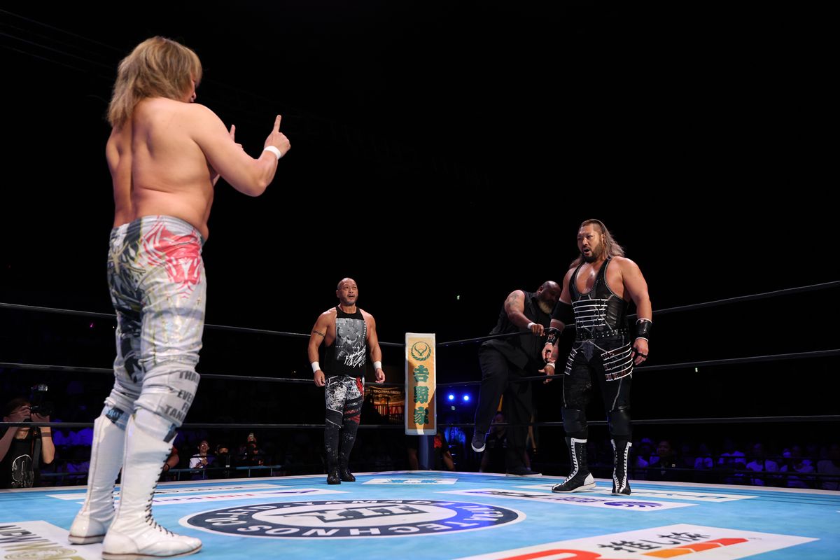 新日本】EVILがまさかの“正々堂々”宣言！棚橋との前哨戦でH.O.T.の介入