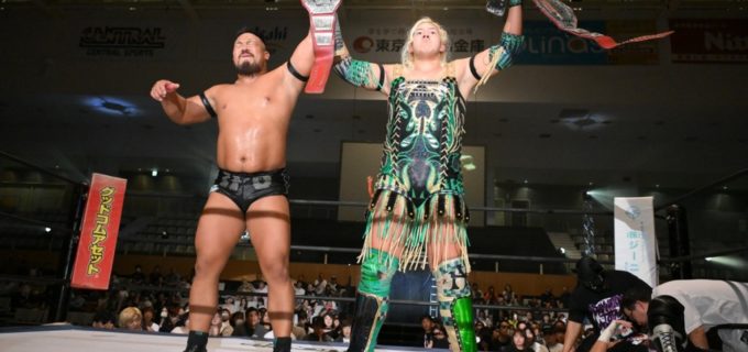 【DDT】飯野雄貴＆納谷幸男が佐々木大輔＆岡谷英樹を退け、KO-Dタッグ王座2度目の防衛！8・31後楽園でHARASHIMA＆青木真也が緊急挑戦へ