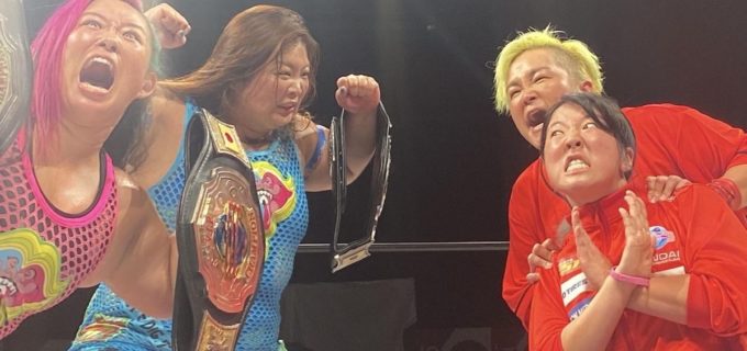 【仙女】愛海＆水波がタッグ王座挑戦へ！ “チーム200キロ”橋本＆優宇に宣戦布告！9.27大阪での王座戦が電撃決定