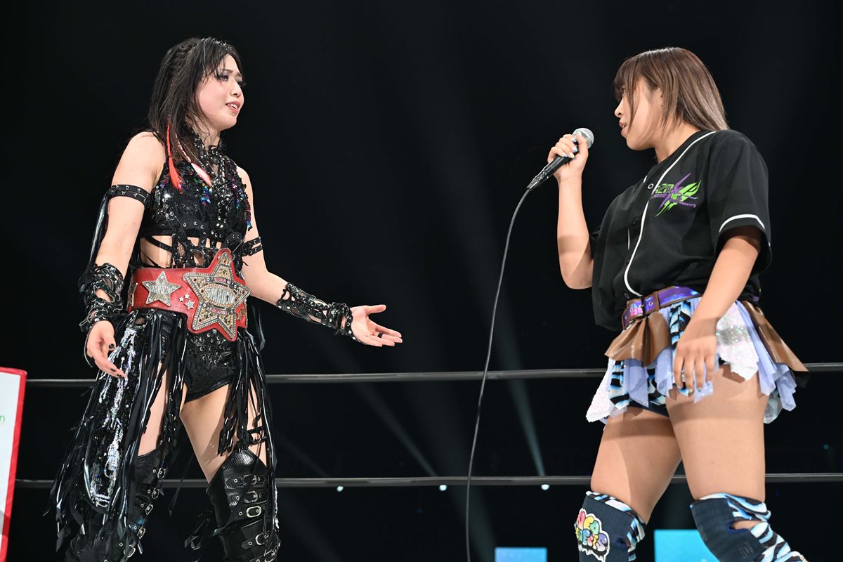 スターダム】上谷沙弥、元王者ビーを破りワールド王座V5！次期挑戦者