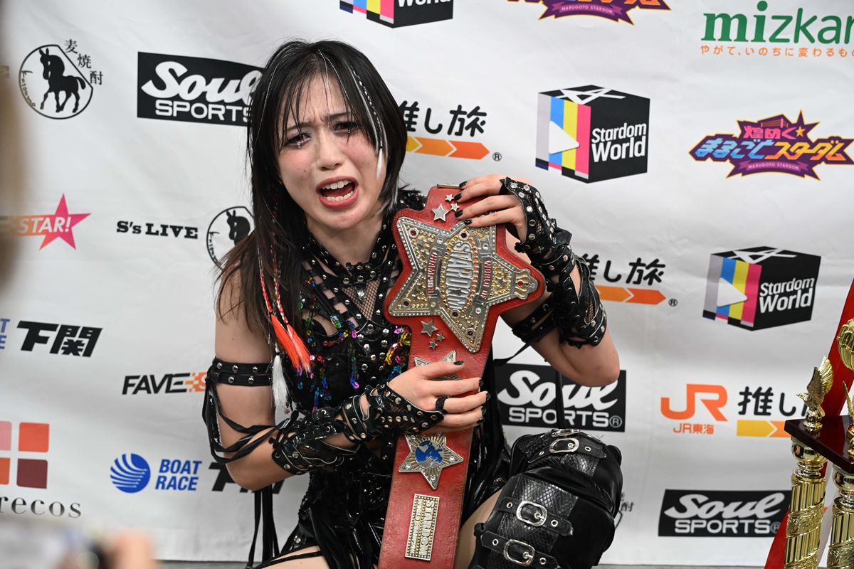 スターダム】上谷沙弥、元王者ビーを破りワールド王座V5！次期挑戦者