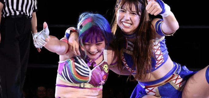 【東京女子】会津出身の遠藤有栖が荒井優希との初タッグで凱旋勝利を挙げインター王座戦に弾み！「みんなのパワーをチャージしたんで、ベルト巻けるように頑張りたい！」