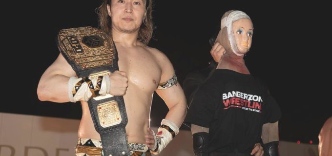 【DDT】KO-D無差別級選手権試合の公開調印式は前代未聞の試合途中に実施！ヨシヒコが輪廻転生で王者・平田一喜をKO！