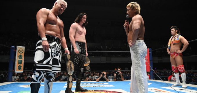 【新日本】新世代タッグ戦争、勃発！凱旋帰国のK.O.B.がIWGPタッグ初戴冠！直後に海野＆上村が襲来「ケンカ売りに来たぜ」