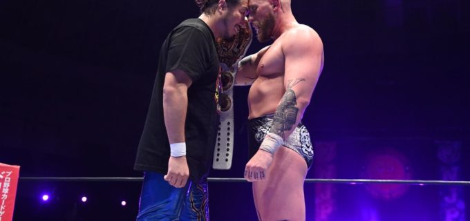 【新日本】ゲイブ、鷹木とのテーブルクラッシュ死闘を制しGLOBAL王座防衛！直後に辻を“一番のライバル”として次期挑戦者に指名！