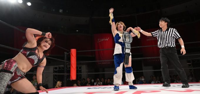 【東京女子】アイアンマン王者・桐生真弥が山下実優にベルトを獲られるも奪回に成功！「これを19日の群馬大会に持って帰らないといけないんです」