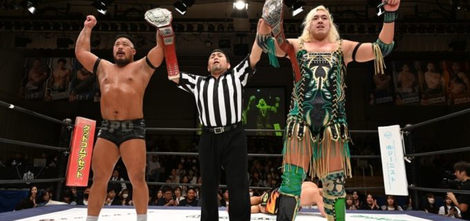 【DDT】飯野雄貴＆納谷幸男が樋口和貞＆石田有輝を退け、KO-Dタッグ王座V5！11・3両国でMAO＆KANON、橋本千紘＆優宇と3WAY戦で激突