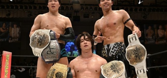 【DDT】THE RAMPAGE武知海青が鈴木みのるとの対戦を乗り越えて、KO-D6人タッグ王座死守！11・3両国ではTAKESHITAと組み、樋口和貞＆正田壮史と対戦