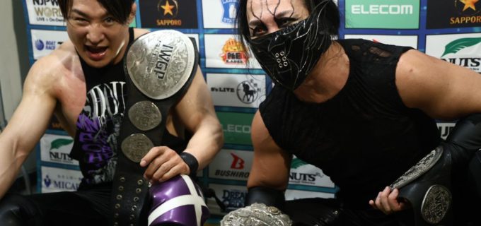 【新日本】タッグ王者DOUKI＆SHO組が『SJTL』白星発進！“帝国の新風”テンプラリオ組を非情葬「俺とSHOの“2強”時代だ」