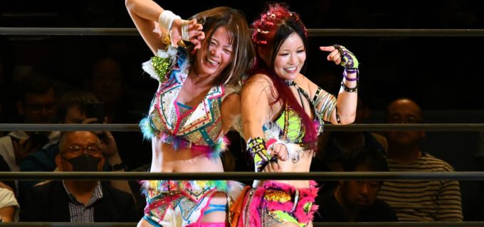 【マリーゴールド】イヨ・スカイ、7年半ぶり盟友・岩谷麻優との“夢の再会”をムーンサルト葬！試合後は抱擁、そして再結成を誓う「次があるならサンダーロックとして」