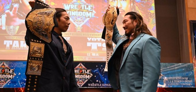 【新日本】1.4東京ドームで“IWGPダブル王座戦”！世界王者TAKESHITA vs GLOBAL王者・辻陽太が二冠かけて激突！辻「IWGPヘビー級の復活、それが俺の使命です」
