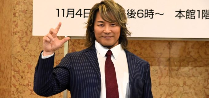 【新日本】ラスト2ケ月、棚橋弘至が日本橋三越本店「天女像」の前で引退カウントダウンを語る！東京ドーム動員目標は70万人？！