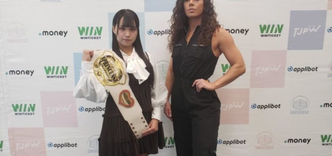 【東京女子】“究極の女戦士”J-RODが渡辺未詩の持つプリプリ王座獲り宣言！「このベルトを米国に持って帰る」