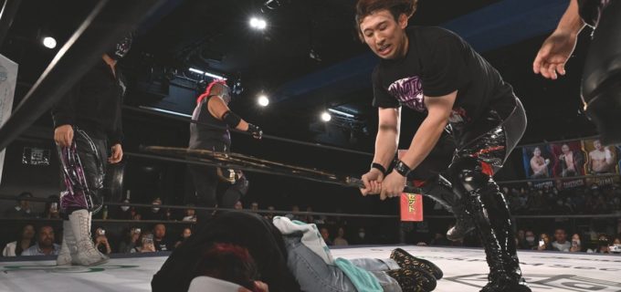 【DDT】佐々木大輔＆岡谷英樹が欠場のMAO＆KANONからKO-Dタッグ強奪宣言！「リングに上がれねぇならベルトは返上しろ」