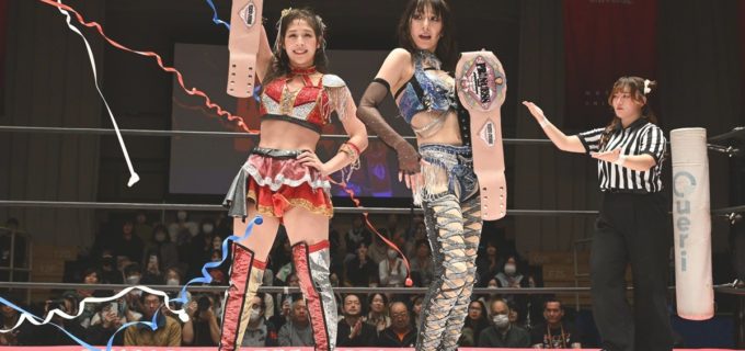 【東京女子】上福ゆき＆上原わかながHIMAWARI＆鈴木志乃を破り、プリンセスタッグ王座V2！「76歳の矢沢永吉からしたら、私なんか最近生まれたもん」