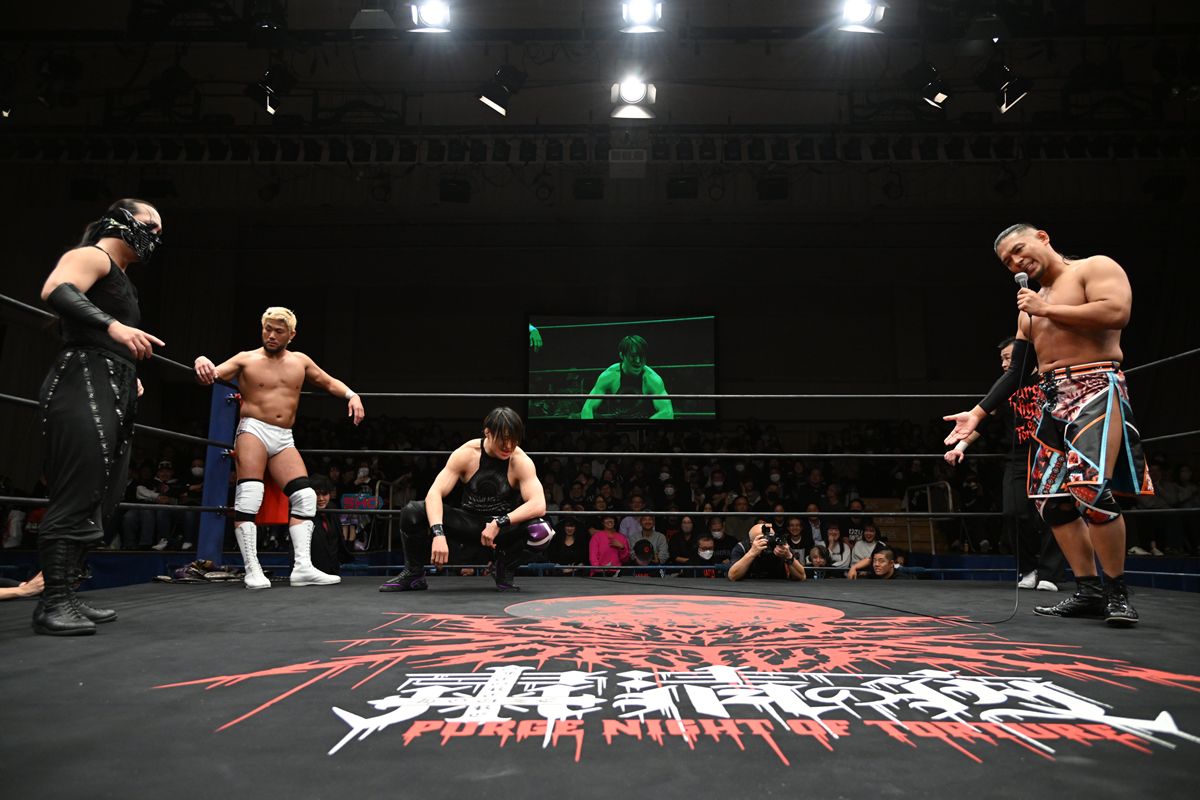 新日本】武知海青、屈辱の“パイプカット”葬。H.O.T.がDDT軍を惨殺も