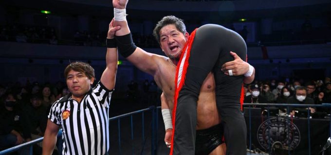 【新日本】デスペラード、小島の剛腕に“閃き”で逆転勝利！ 「優勝して1.4でダブルヘッダーしてやる」