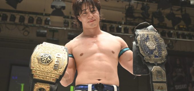 【DDT】上野勇希がスーパー・ササダンゴ・マシンを退け、2冠王座を死守！まさかの“じゃんけんトーナメント”制した正田壮史が12・21後楽園でKO-D無差別級王座に挑戦