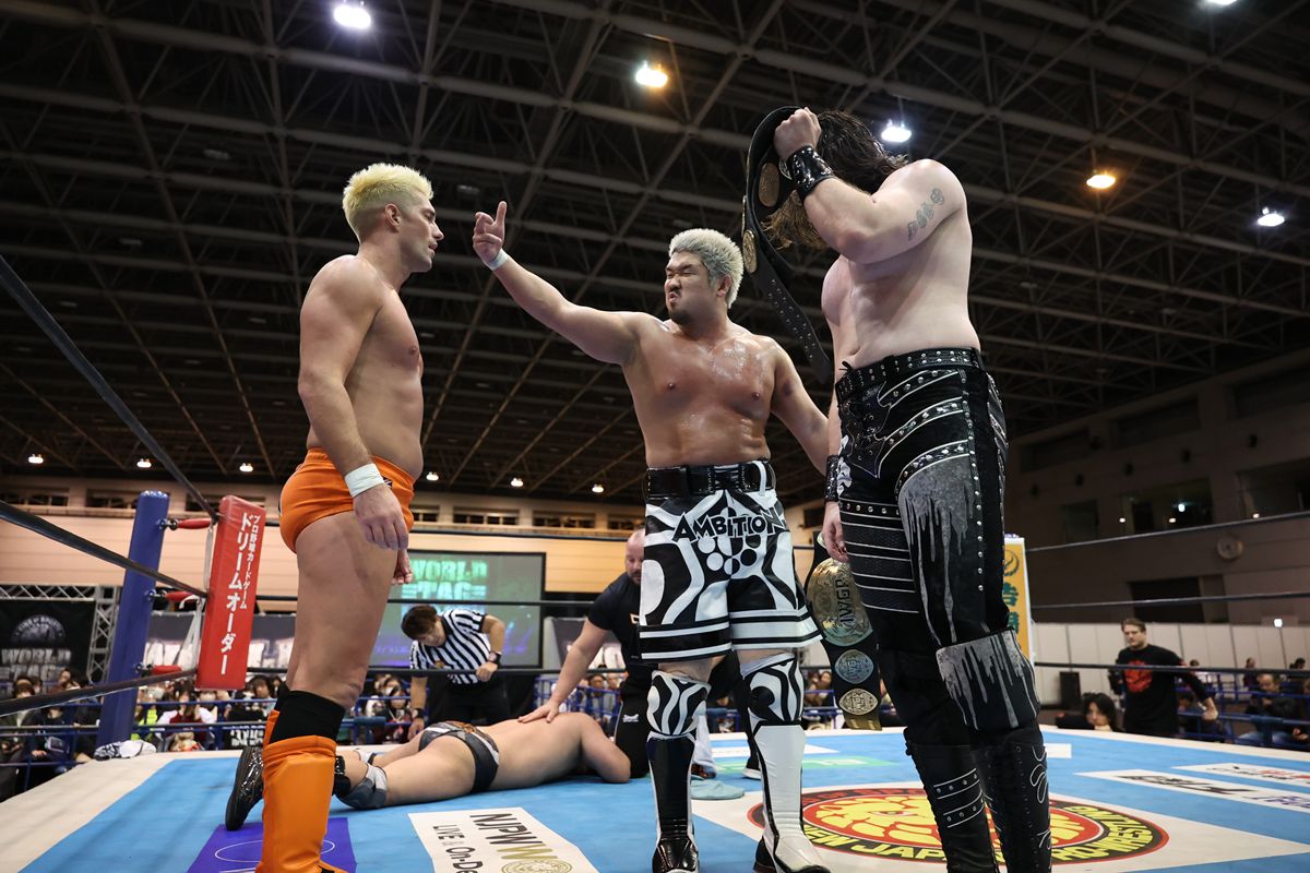 新日本】IWGPタッグ王者K.O.BがTMDKを粉砕！ Yuto-Iceが新弟子時代を