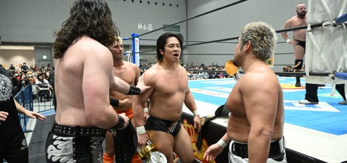 【新日本】『WTL』覇者TMDKと王者K.O.Bが激突！ 1.5大田区へ向けたダブル前哨戦はジャクソンが制圧、試合後はバックステージまで続く大乱闘に