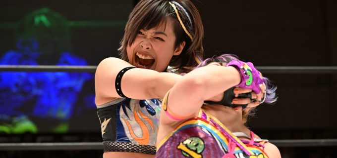 【東京女子】4年4ヵ月ぶりに古巣参戦のMIRAIが後輩・遠藤有栖を破り、インター王座初戴冠！凍雅が「今日のタイトルマッチを見て、1対1で勝負したい」と挑戦名乗り