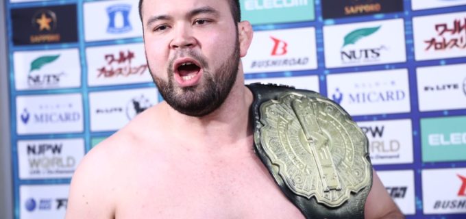 【新日本】デビュー即戴冠のウルフアロン、2.11大阪で初防衛戦！ 挑戦者は“H.O.T”成田蓮 1.5大田区で屈辱の凶器KO… 怒りのウルフが報復宣言「ふざけんな、かかってこい」