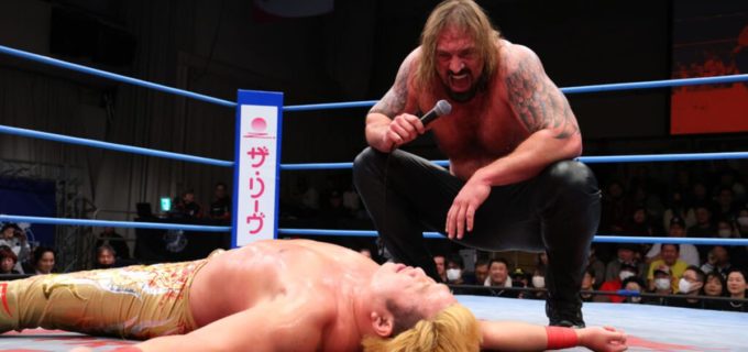 【全日本】タロース、三冠王者・宮原健斗を豪快KO！ 騙し討ちを一蹴し「ワタシハ、ソノベルトをトル！」と王座奪取を宣言