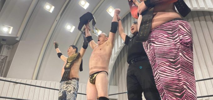 【大日本】真冬の上野で“水爆”炸裂！ アブ小＆伊東＆星野がバラモン兄弟を沈め6人タッグ王座奪取！ 退団直前の青木優也は菊田と魂の介錯戦