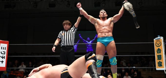 【新日本】ボルチン・オレッグ、“怪物対決”制し咆哮！ ジャクソンをカミカゼ葬で粉砕、2.11大阪決戦へ向け先勝「6メンタッグ、毘沙門チンの強さを見せてやるよ」